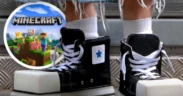 Kolaborasi Minecraft dan Converse yang menarik perhatian (Tangkap Layar oleh: Galih)