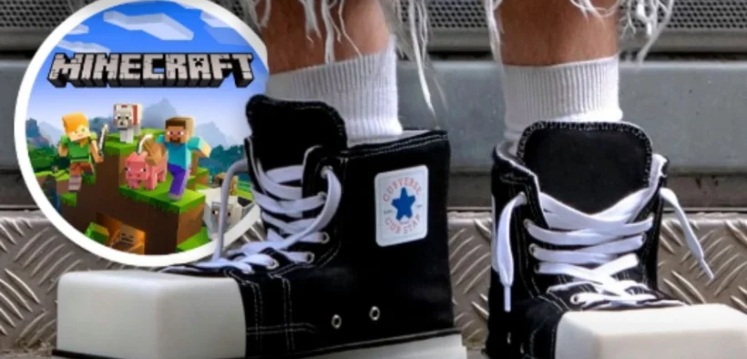 Kolaborasi Minecraft dan Converse yang menarik perhatian (Tangkap Layar oleh: Galih)