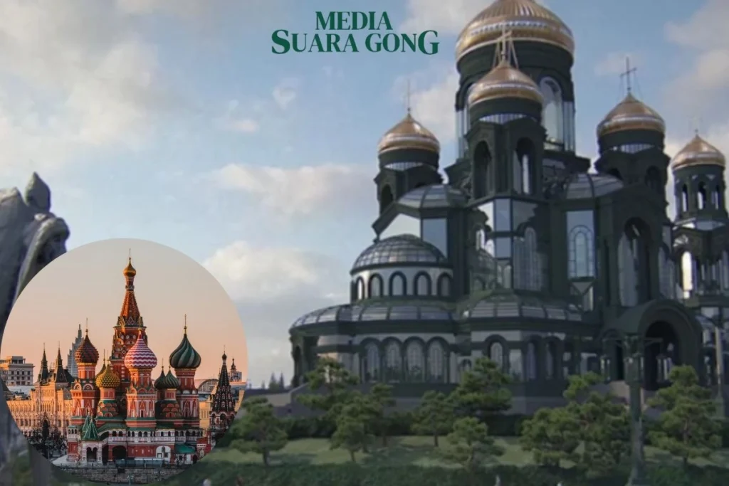 Melihat kemegahan Gereja Katedral Angkatan Bersenjata Rusia (Ilustrasi oleh: Galih)