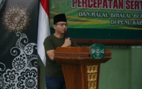 Bupati Arifin saat hadiri pengukuhan Majelis Ulama Indonesia (MUI) Kecamatan se Kabupaten Trenggalek di Pendopo Manggala Praka Nugraha (Mil/Pers)