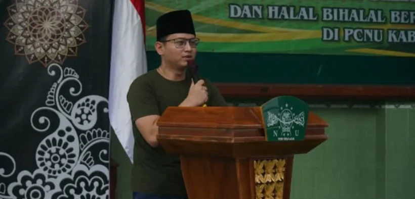 Bupati Arifin saat hadiri pengukuhan Majelis Ulama Indonesia (MUI) Kecamatan se Kabupaten Trenggalek di Pendopo Manggala Praka Nugraha (Mil/Pers)