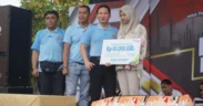 Bupati Arifin saat hadiri Peringatan Hari Buruh Internasional 2025 (May Day 2025) di pelataran Pasar Pon Trenggalek