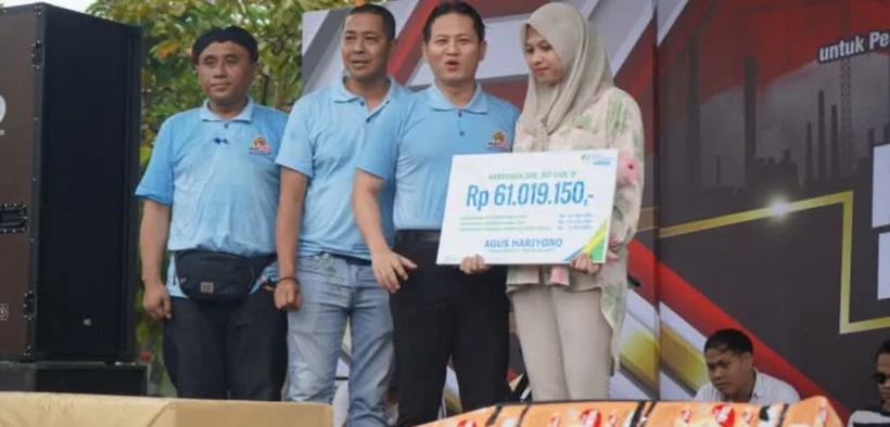 Bupati Arifin saat hadiri Peringatan Hari Buruh Internasional 2025 (May Day 2025) di pelataran Pasar Pon Trenggalek