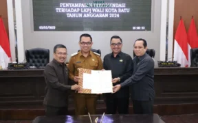 Wali Kota Batu, terima Rekomendasi DPRD atas Laporan Keterangan Pertanggung Jawaban (LKPJ) Wali Kota Batu Tahun Anggaran 2024