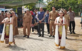 Ft : Tim Penilai Lapang saat melakukan penilaian di Desa Karang Anom Kecamatan Durenan Kabupaten Trenggalek