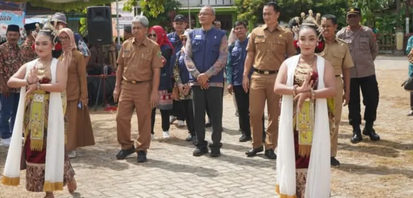 Ft : Tim Penilai Lapang saat melakukan penilaian di Desa Karang Anom Kecamatan Durenan Kabupaten Trenggalek