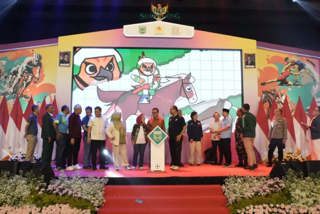 Maskot Pekan Olahraga Provinsi (Porprov) IX Jawa Timur (Jatim) 2025 yang diberi nama Saeba, resmi dilaunching Pemerintah Kota Batu (Mf/suaragong)