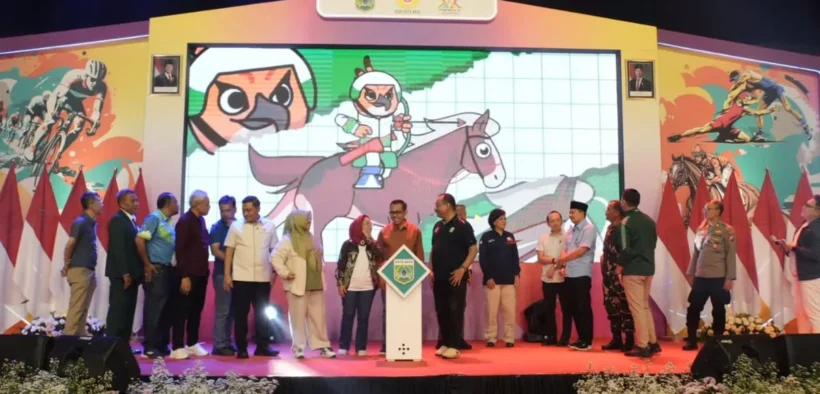 Maskot Pekan Olahraga Provinsi (Porprov) IX Jawa Timur (Jatim) 2025 yang diberi nama Saeba, resmi dilaunching Pemerintah Kota Batu (Mf/suaragong)
