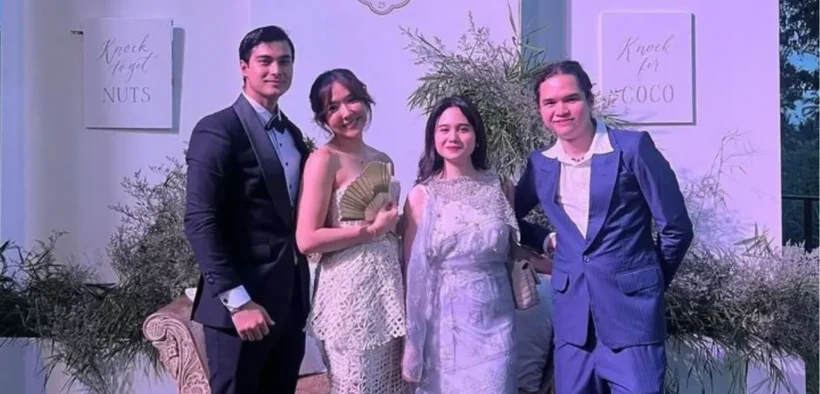 Aktor Cinta Brian dan penyanyi Gisel menjadi sorotan saat menghadiri pernikahan Luna Maya dan Maxime Bouttier