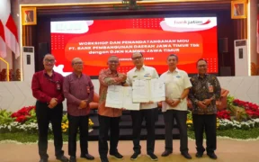 PT Bank Pembangunan Daerah Jawa Timur Tbk (Bank Jatim) resmi menjalin kerja sama strategis dengan Kantor Wilayah Direktorat Jenderal Kekayaan Negara (DJKN) Jawa Timur untuk mengoptimalkan proses recovery aset