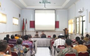 (DPMD) Kabupaten Jombang menggelar tahapan akhir atau finalisasi batas desa yang berlangsung di Aula DPMD Jombang pada Kamis (22/5/2025)