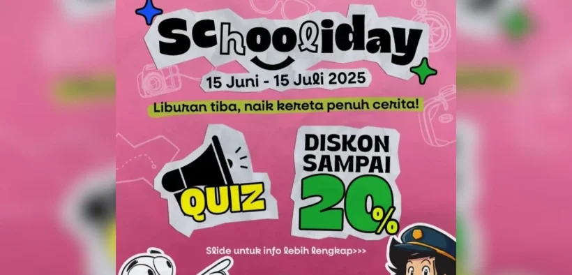 Sambut Libur Sekolah KAI Hadirkan Promo Tiket Kereta Diskon 20%