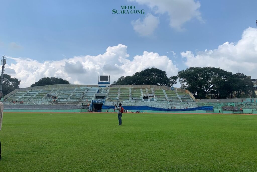 Stadion Gajayana mulai bersolek jelang pembukaan Pekan Olahraga Provinsi (Porprov) Jatim 2025, Pastikan finishing tepat waktu