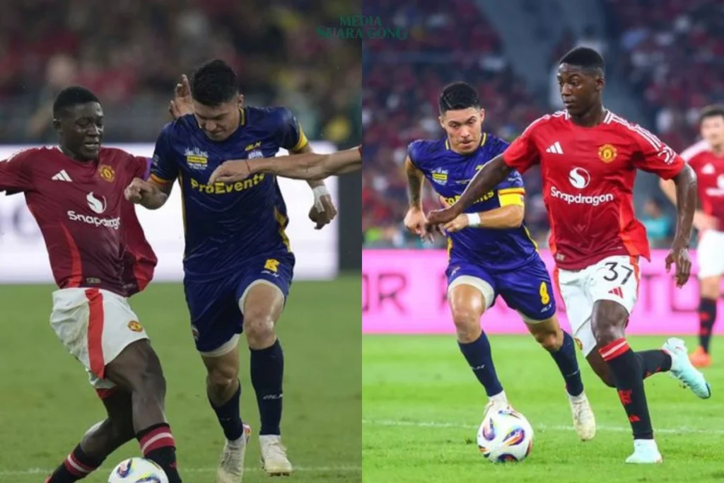 Manchester United Harus takluk di tangan ASEAN All-Stars di Stadion Nasional Bukit Jalil, Kuala Lumpur, Malaysia, Rabu malam (28/5/2025).