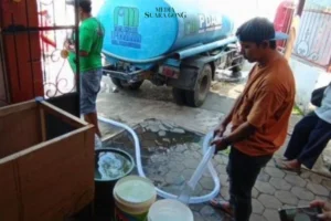 Perbaikan Pipa Perumdam Bayuangga Rampung