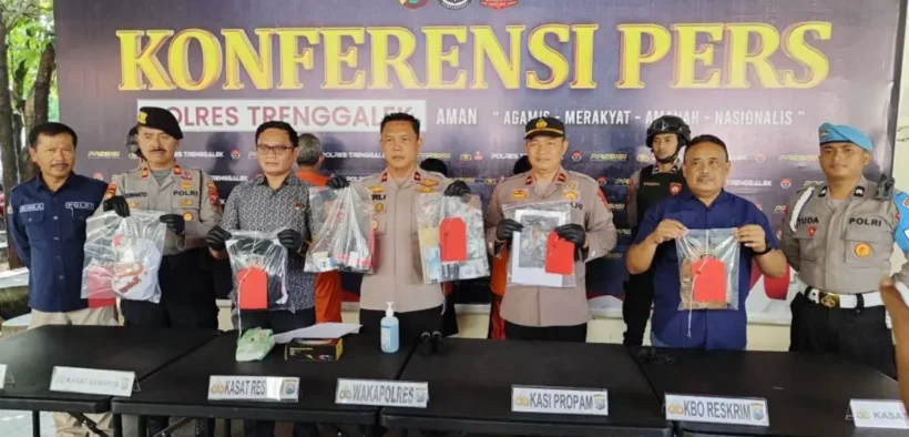 Pelaksanaan Operasi Pekat Semeru 2025 Satreskrim bongkar kasus penganiayaan dan Kasus Wartawan Tulungagung Peras Kades di Trenggalek