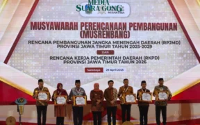 Trenggalek raih penghargaan pembangunan (Foto oleh: Mil)