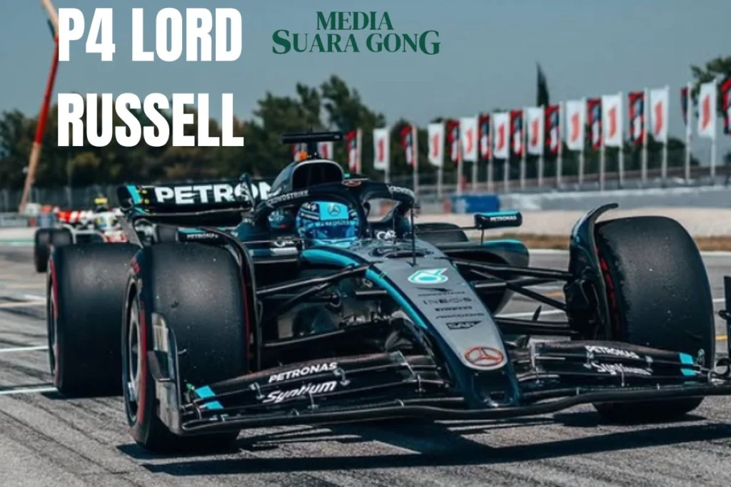 George Russell Posisi 4, Sempat Menyalip Verstappen