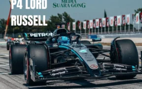 George Russell berhasil raih posisi 4 dalam GP F1 Spanyol (Tangkap Layar oleh: Galih)
