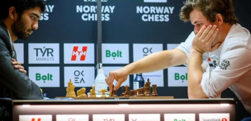 Gukesh berhasil kalahkan Carlsen dalam Turnamen Catur Norwegia (Tangkap Layar oleh: Adj)