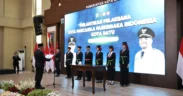 7 orang Pengurus Duta Pancasila Paskibraka Indonesia (DPPI) Kota Batu, Periode 2025 - 2029 resmi dilantik