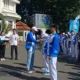 Pelepasan Kontingen PORPROV Jatim IX Tahun 2025, bersama Wali Kota Malang dan Atlet. (MemoX/fat)