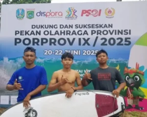 Atlet Selancar Kabupaten Malang Sumbang Medali Emas di Porprov Jatim