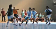 Tim Futsal Putri Kota Batu lolos ke babak 8 besar di group A Futsal Putri Pekan Olahraga Provinsi (Porprov) IX Jatim tahun 2025,