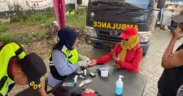 Peringati Hari Bhayangkara ke-79, Polres Batu menggelar layanan kesehatan gratis bagi masyarakat di Kawasan CFD Minggu (22/6/2025).