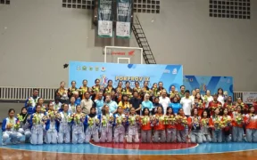 Tim putra dan putri Cabang olahraga bola basket Kota malang sama-sama berhasil meraih medali perak Porprov Jatim 2025