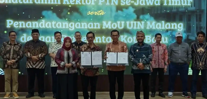 Penandatanganan nota kesepahaman (MoU) antara Universitas Islam Negeri (UIN) Maulana Malik Ibrahim Malang dengan Pemerintah Kota Batu
