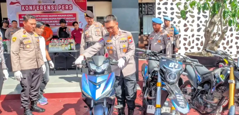 Menjelang bulan Suro, Polres Trenggalek menggencarkan Kegiatan Rutin Yang Ditingkatkan atau KRYD untuk jaga Kamtibmas