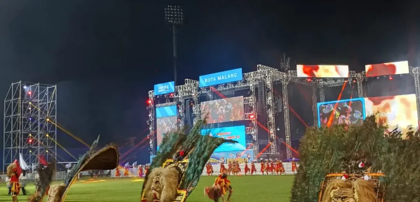 Pertunjukan Kolosal Buka Porprov IX Jatim 2025 di Malang