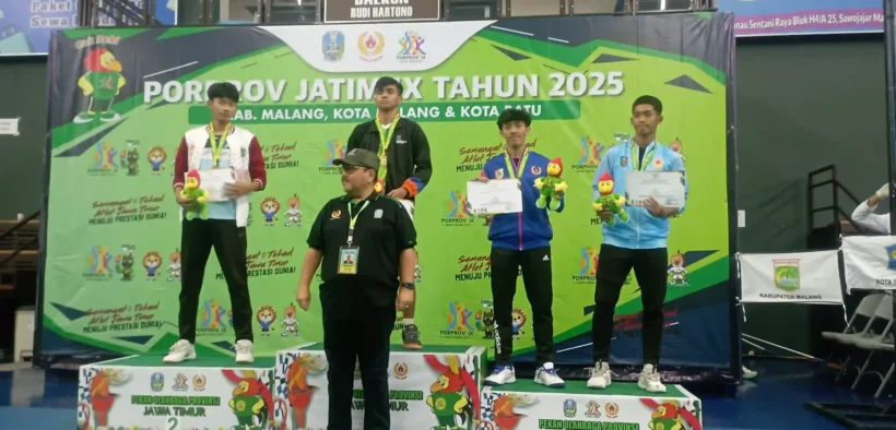 Cabang olahraga bulutangkis perorangan menorehkan prestasi untuk Kabupaten Malang di ajang Porprov IX Jawa Timur 2025, Minggu (29/6/2025).