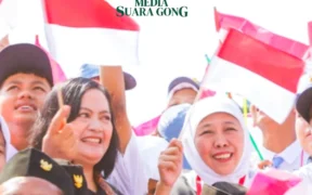 Khofifah dan Pemprov Jatim tegaskan akan tekan angka putus sekolah (Foto oleh: Wahyu)
