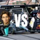 Konflik George Russell dan Max Verstappen Memanas (Ilustrasi oleh: Galih)
