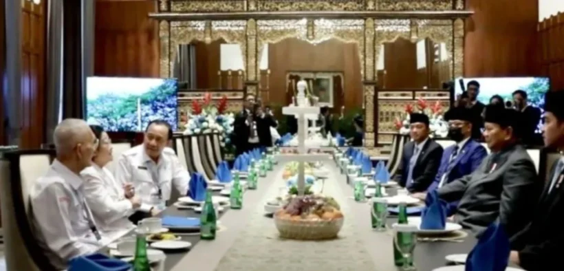 Megawati dan Prabowo bertemu di Gedung Pancasila kemarin (Tangkap Layar oleh: Galih)