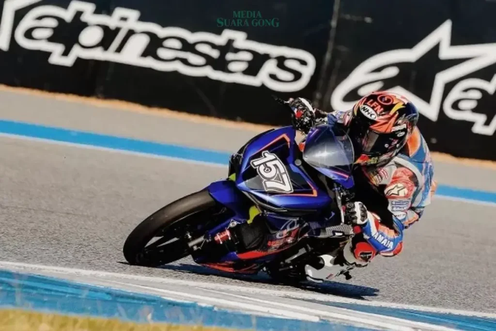 M. Murobbil Fathoni akrab di panggil M Robby Sakera gagal naik ke podium akibat kecelakaan di ronde kedua ARRC 2025