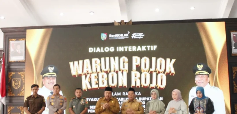 Pemerintah Kabupaten Jombang gelar Dialog Interaktif Warung Pojok Kebon Rojo (Warjok) menandai 100 hari kerja Bupati dan Wakil Bupati Jombang
