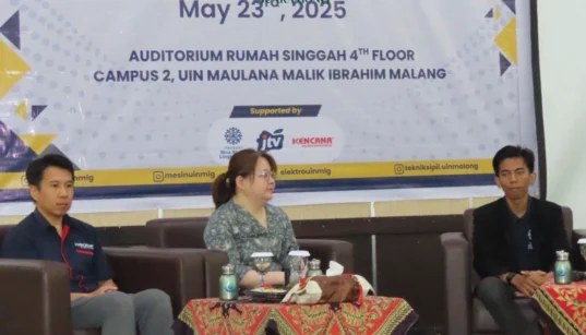 Fakultas Sains dan Teknologi (Saintek) Universitas Islam Negeri (UIN) Maulana Malik Ibrahim Malang sukses menggelar kuliah tamu