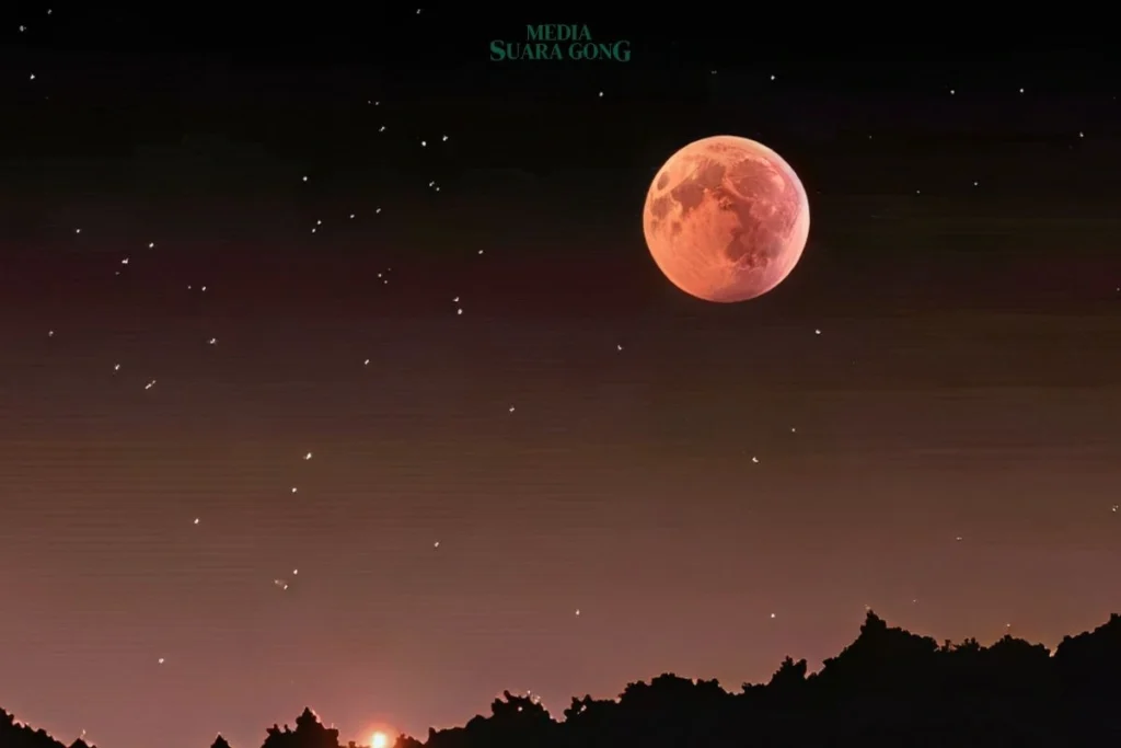 Fenomena Langka Strawberry Moon Hiasi Langit