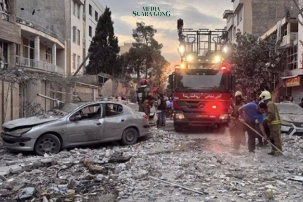 Serangan Israel ke Iran Tewaskan Puluhan Warga Sipil