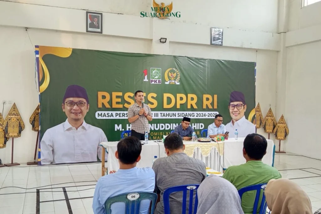 Cak Udin anggota Komisi XI DPR RI dan Sekjen PKB saat gelar Reses di Kota Batu (Mf/Pers)