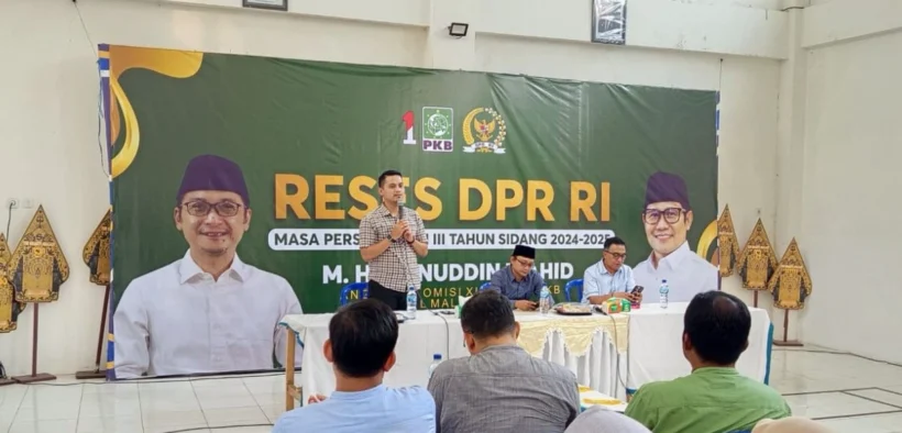 Cak Udin anggota Komisi XI DPR RI dan Sekjen PKB saat gelar Reses di Kota Batu (Mf/Pers)