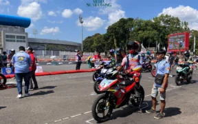 Atlet kabupaten malang cabang olahraga balap motor pada ajang Porprov IX Jawa Timur 2025 gagal dapatkan mendali
