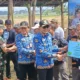Ft: Wali Kota Malang, Wahyu Hidayat menaiki combine harvester yang merupakan bantuan dari Presiden RI Prabowo Subianto. (Memo/fat) (Aye/sg)