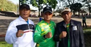 Lomba dayung dalam gelaran Pekan Olahraga Provinsi (Porprov) Jawa Timur 2025 berlangsung meriah dan penuh semangat.