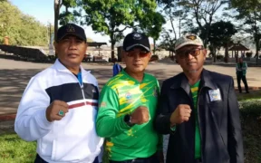 Lomba dayung dalam gelaran Pekan Olahraga Provinsi (Porprov) Jawa Timur 2025 berlangsung meriah dan penuh semangat.