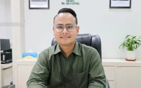 Nanang Sumbara, Pemimpin Kantor Cabang BRI Situbondo saat ditemui sejumlah wartawan. (Art)