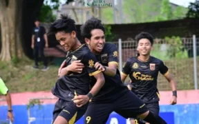 Tim sepak bola putra Kabupaten Malang menang 2-1 dari Kota Blitar dalam Porprov IX Jawa Timur 2025 Kamis (19/6/2025)